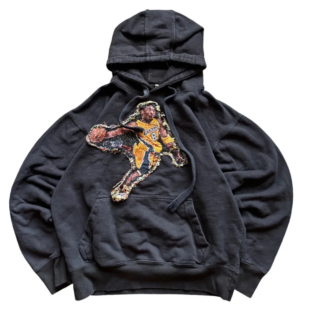 Kobe Bryant Custom Tapestry Hoodie NBA Los Angeles Lakers Size M
